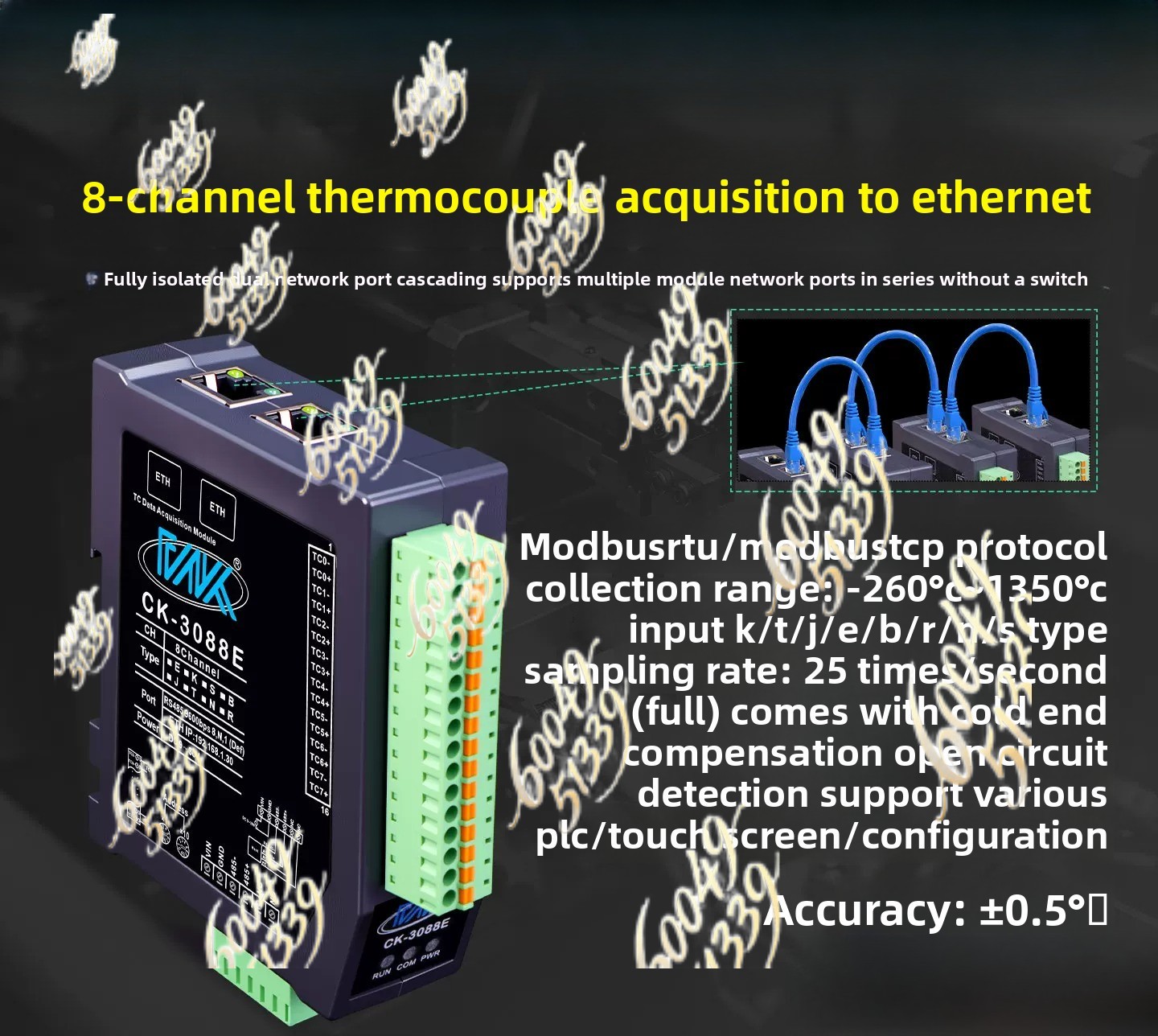 apply to 8CH Fully Isolated K- - Power Over Ethernet recension och pris