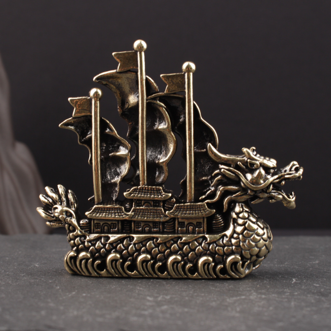 Figure Dragon Boat Statue Home - Office Technologies recension och pris